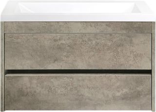 Подвесная тумба под раковину Art&Max Family 100см цемент Family-1000-2C-SO-CV